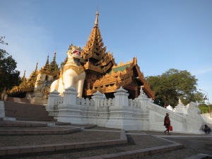 The south entrance to Shwedagon Pagoda, Yangon